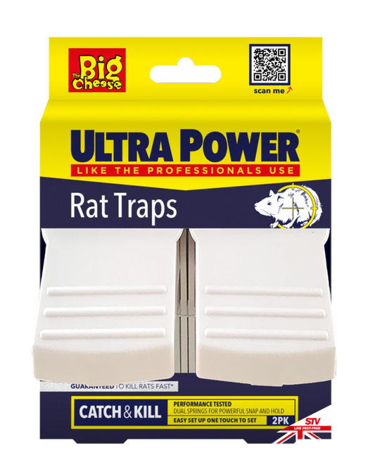 The Big Cheese Ultra Power Pièges à Rats Lot de 2