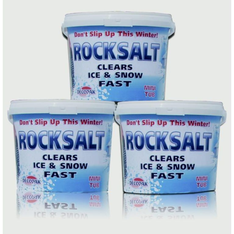 Deco-Pak White Rock Salt Mini Tub