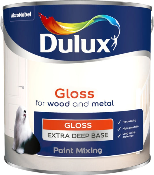 Base brillante mezcladora de colores Dulux, 2,5 L, extra profunda