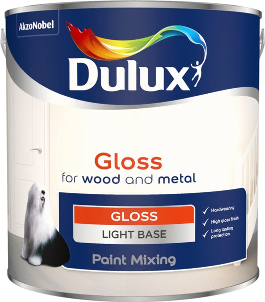 Base brillante pour mélange de couleurs Dulux, 2,5 L, clair