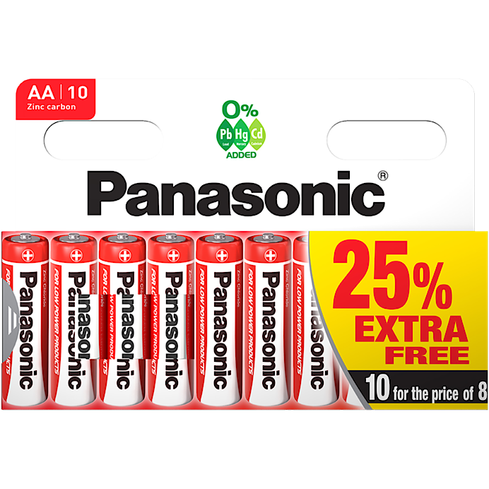Panasonic Red Specials AA Pack 10 R6RB10