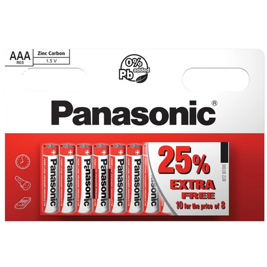 Pilas AAA de zinc Panasonic