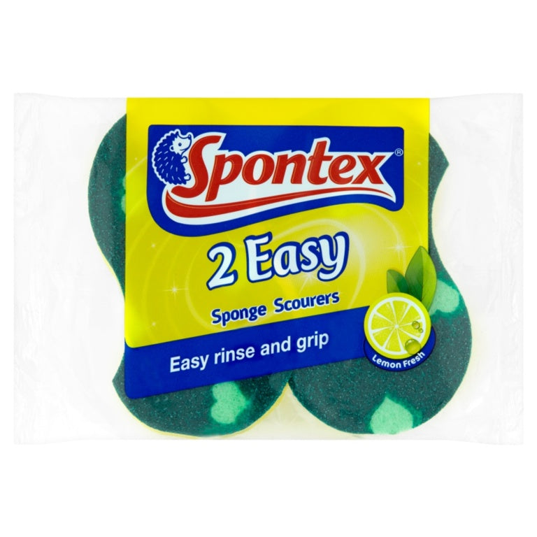 Spontex Easy Sponge Scourer 2 Pack