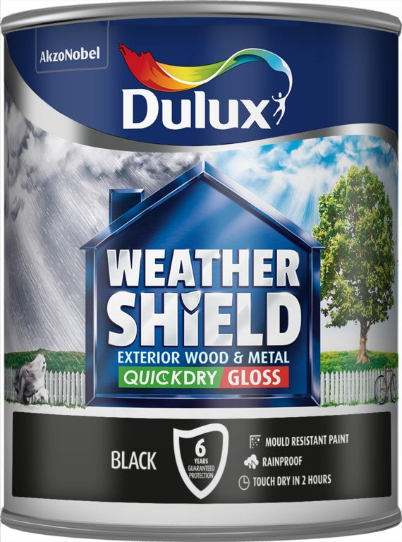 Dulux Weathershield Exterior Quick Dry Gloss 750ml