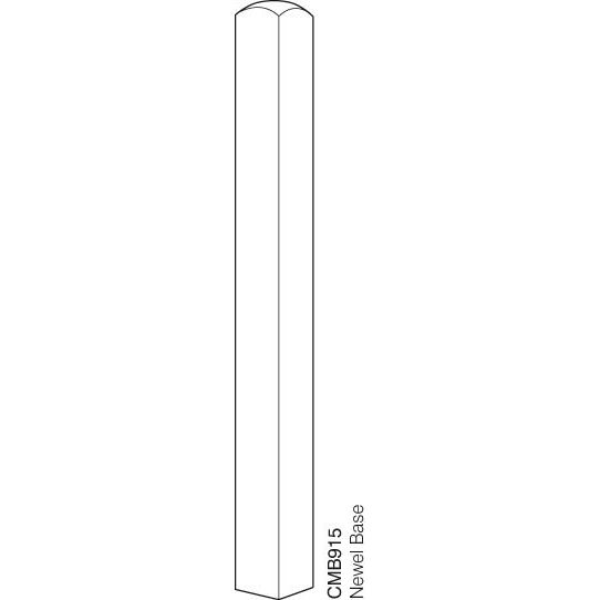 Cheshire Mouldings Newel Base Pine