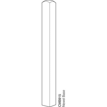 Cheshire Mouldings Newel Base Pine