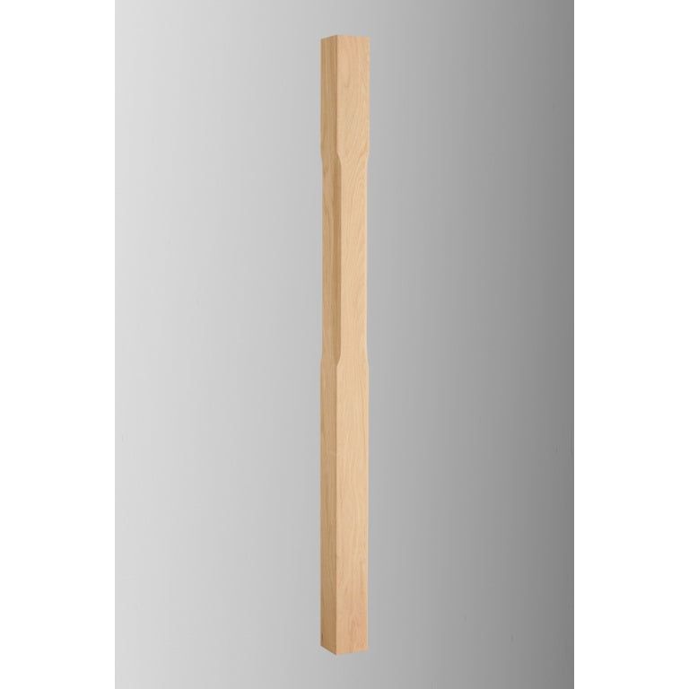 Cheshire Mouldings Oak Stop Newel chanfreiné