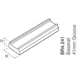 Cheshire Mouldings Oak Baserail