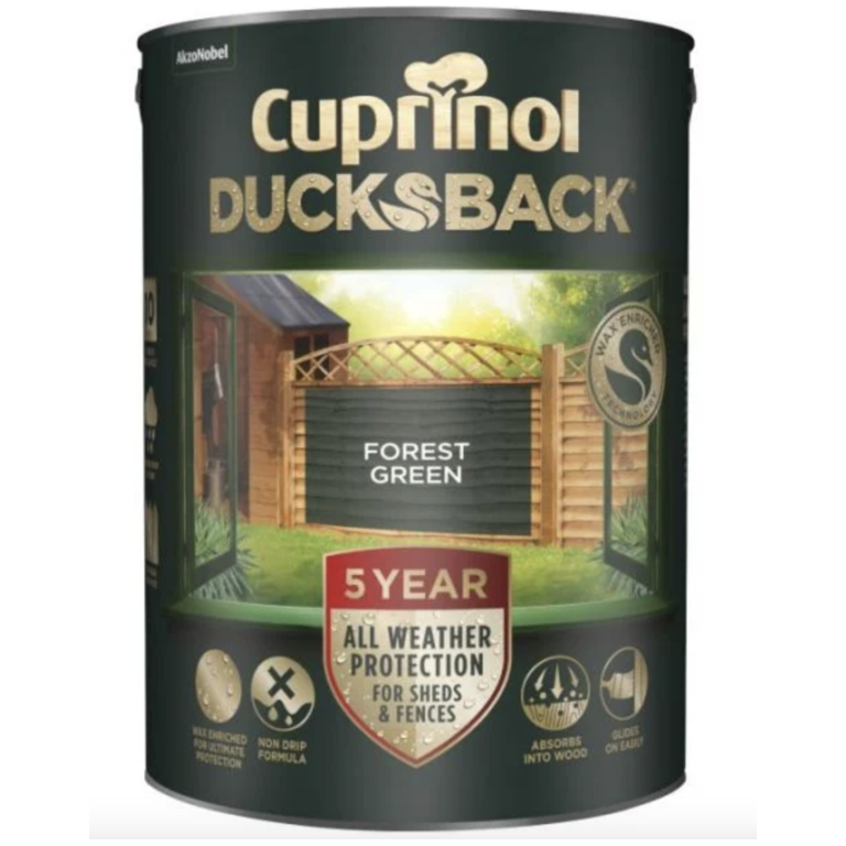 Cuprinol Ducksback 5L Forest Green