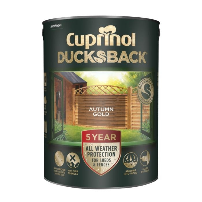 Cuprinol Ducksback 5L Automne Or