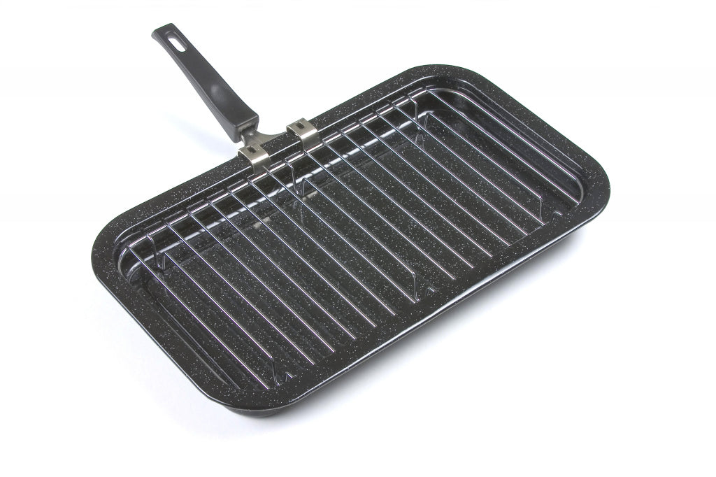 Falcon Black Enamel Grill Pan