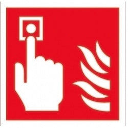 Signo de símbolo de alarma contra incendios de la placa de identificación de la casa