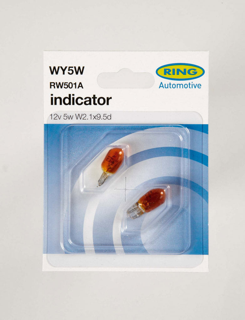 Ring 12V 5W Capless Side/Tail Bulb Twin Blister