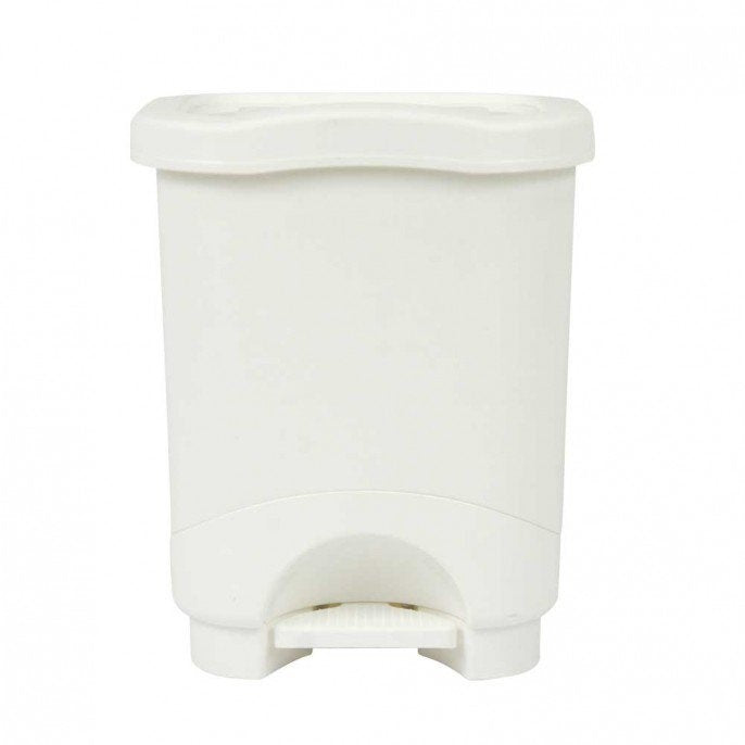 Tontarelli White Pedal Bin 8L