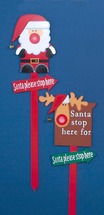 Premier Santa Stop Here Sign