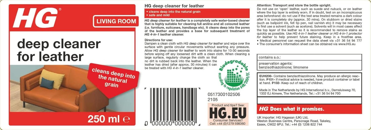HG Deep Cleaner For Leather
