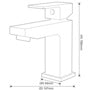 SP Ellen Basin Mixer Tap W: 54mm H: 150mm D: 147mm