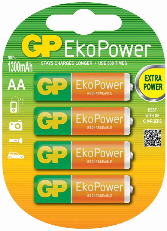 GP AA EkoPower Batteries