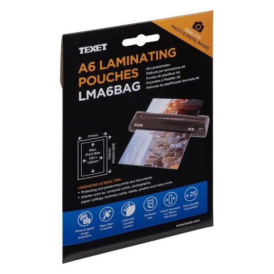 Texet Laminating Pouches A6