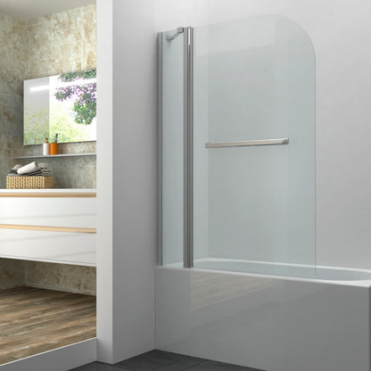 SP Richmond Double Bath Screen with Towel Rail 1400 x 1000mm