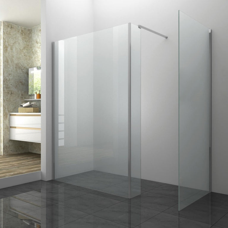 SupaPlumb Walk-In Shower Enclosure – 2000mm (H) x 1090mm (W) with 240mm Return