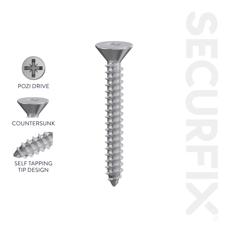 Securfix Self Tapping Screws 6 x ½"-3.5 x 12mm | Pack of 200