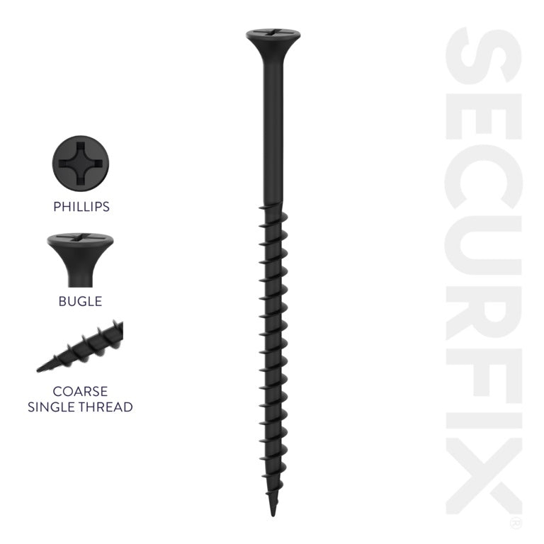 Securfix Drywall Screws 6 x 2"-3.5 x 50mm | Pack of 1000