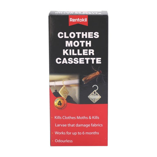 Rentokil Clothes Moth Killer Cassette Pack 4