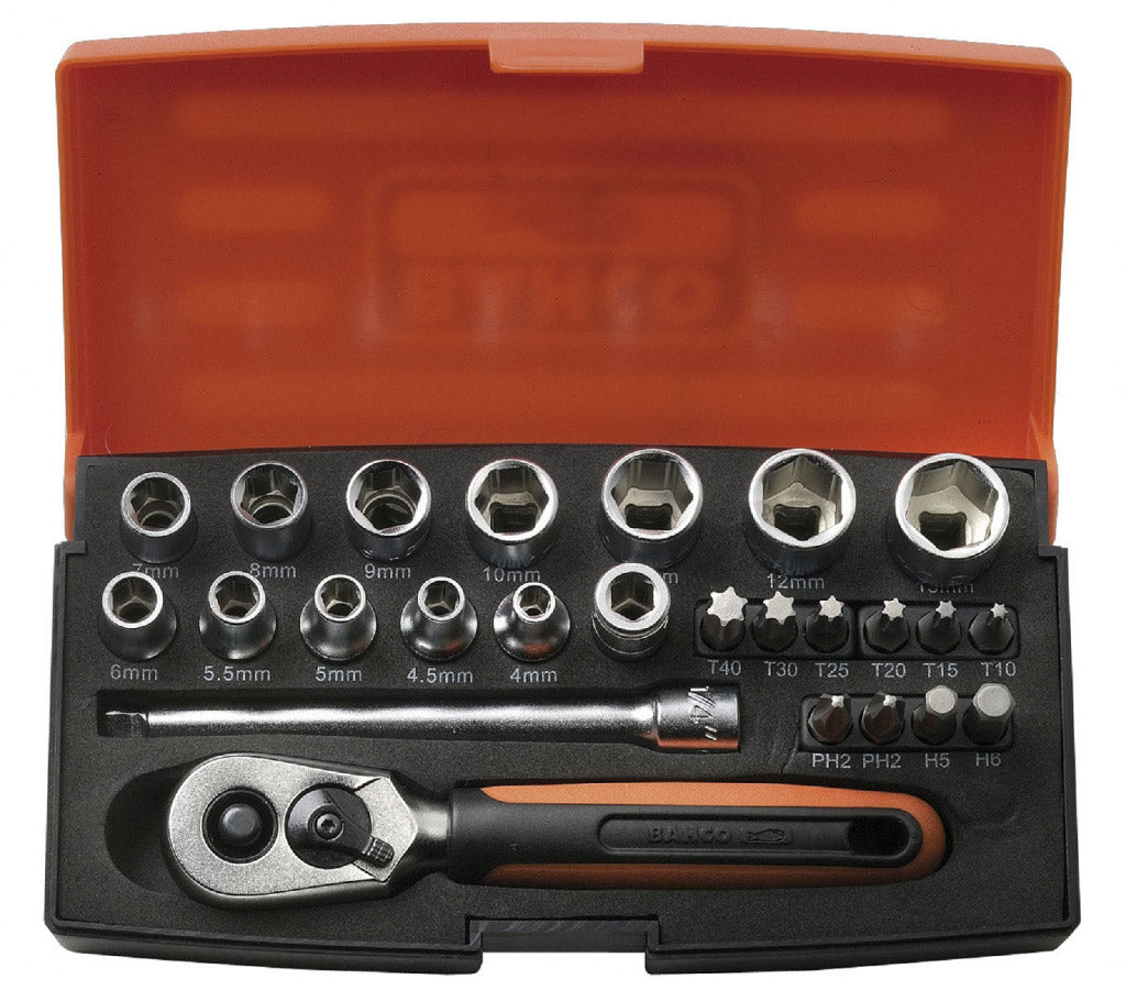 Bahco 1/4" Socket Set