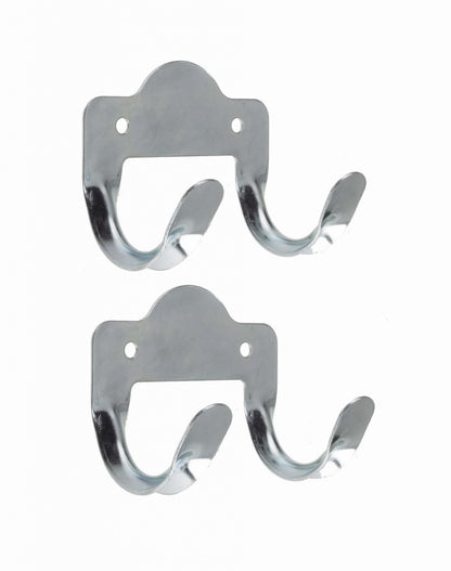 Rothley Double Metal Tool Storage Hook Zinc Plated Pack of 2