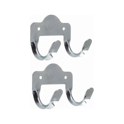 Rothley Double Metal Tool Storage Hook Zinc Plated Pack of 2
