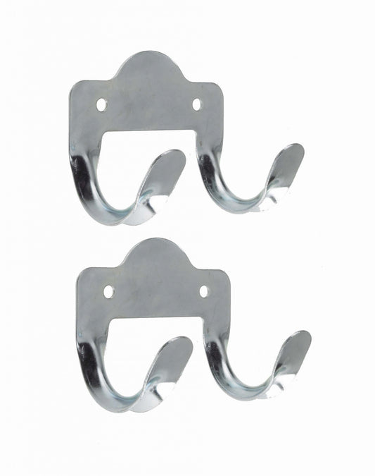 Rothley Double Metal Tool Storage Hook Zinc Plated