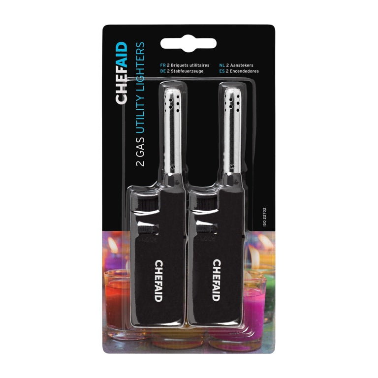 Chef Aid Coloured Refillable Lighters