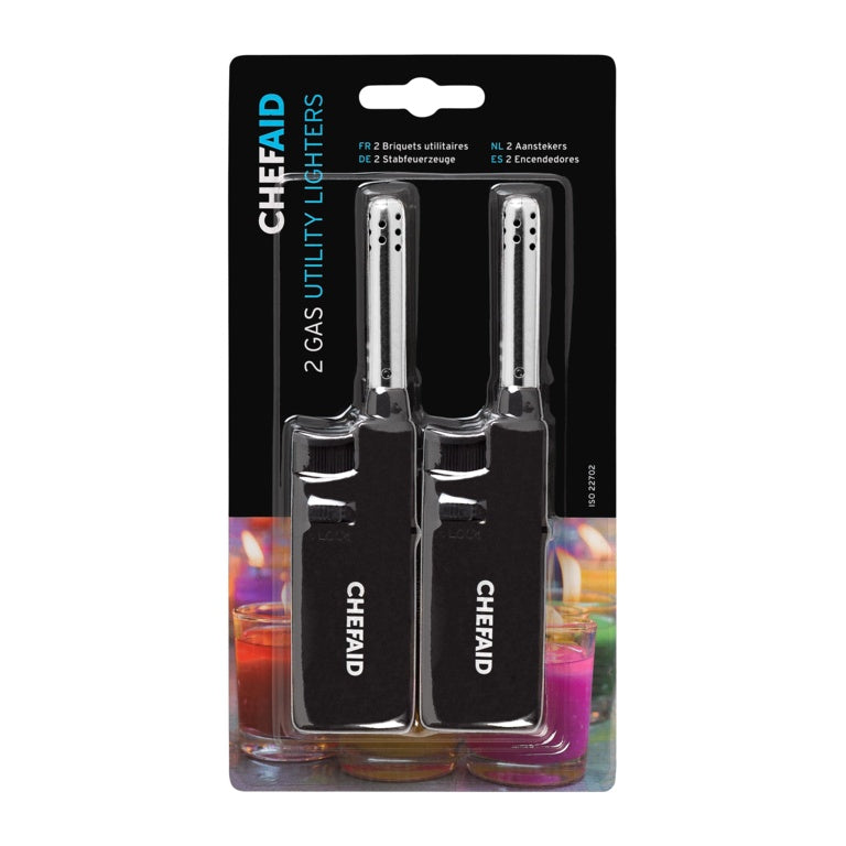 Encendedores recargables de colores Chef Aid