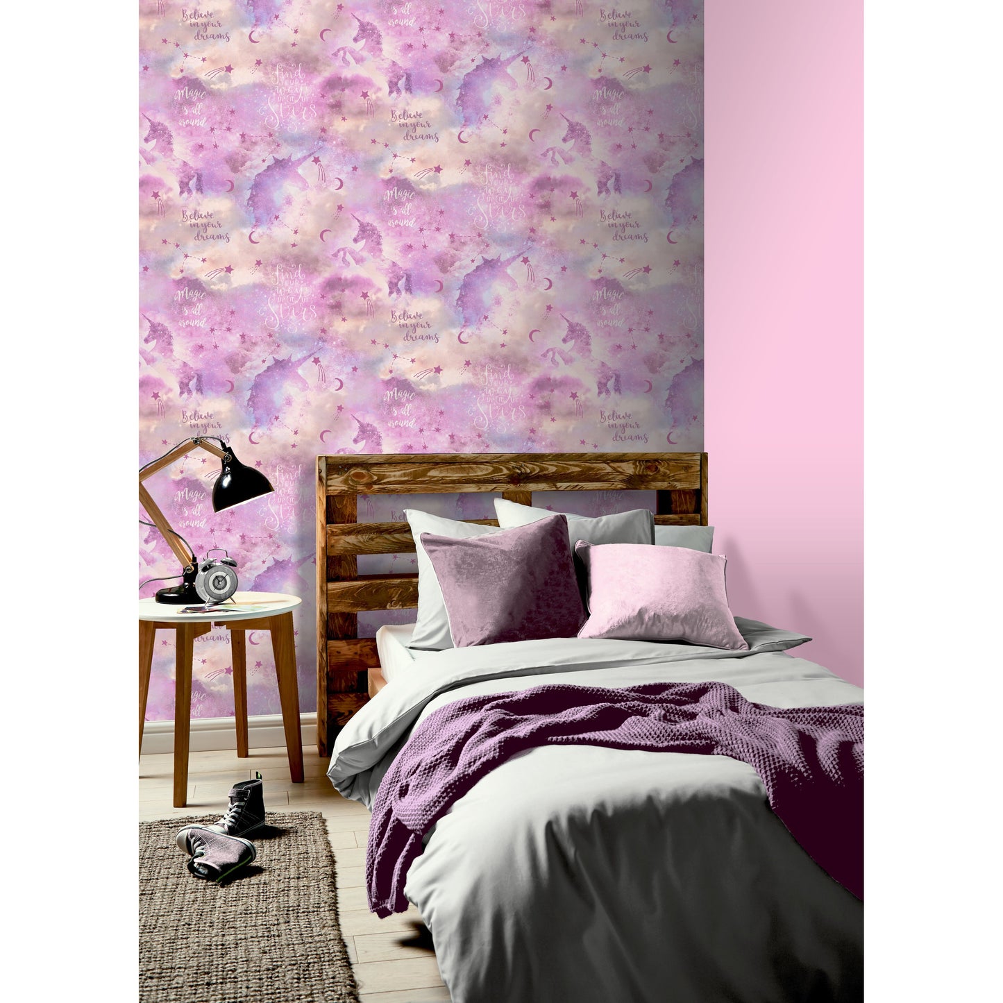 Arthouse Galaxy Unicorn Blush Multi Wallpaper