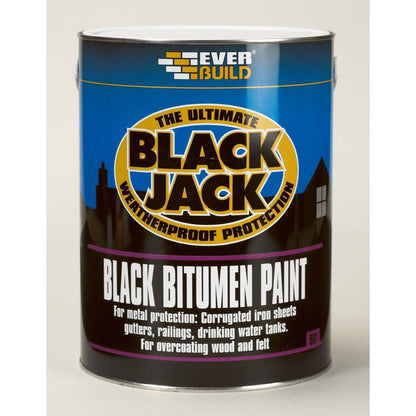 Peinture bitume noire Everbuild