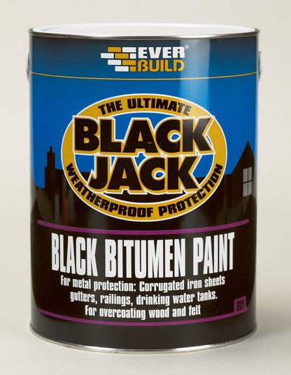 Peinture bitume noire Everbuild