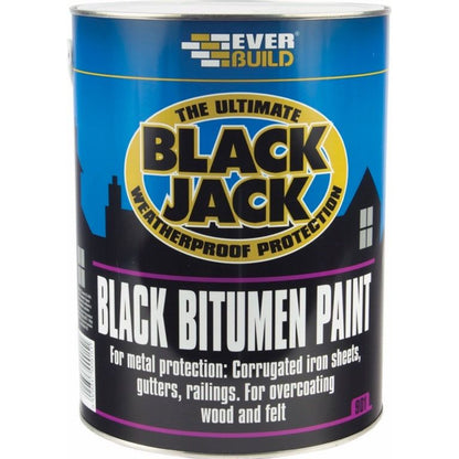 Peinture bitume noire Everbuild