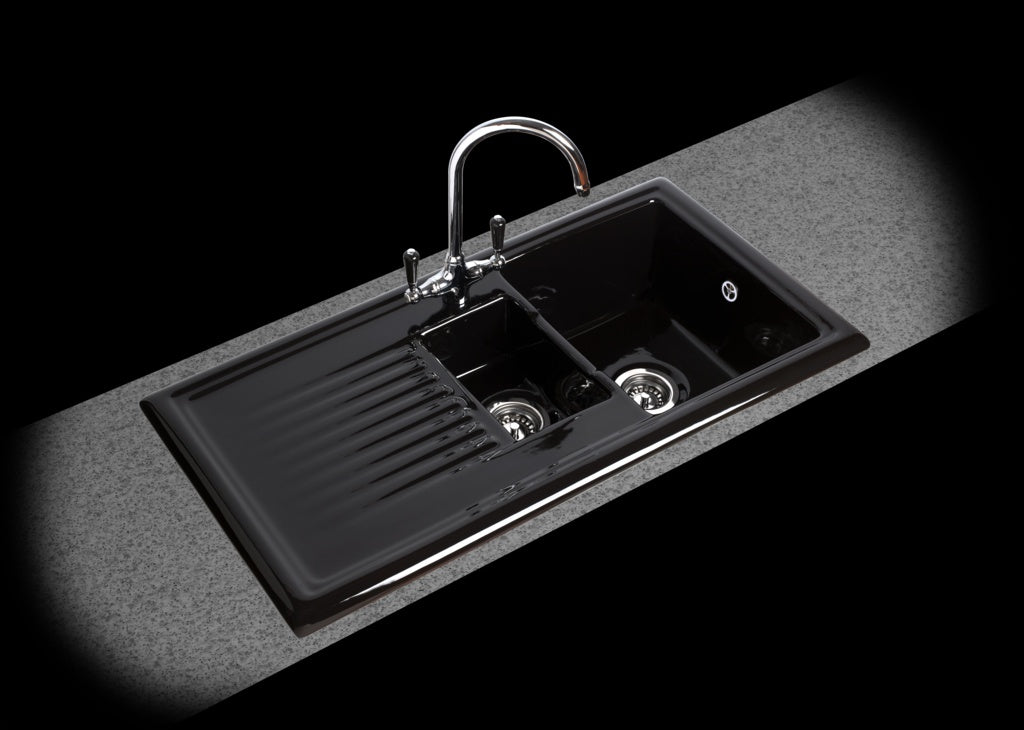 Reginox Black Ceramic Reversible Sink