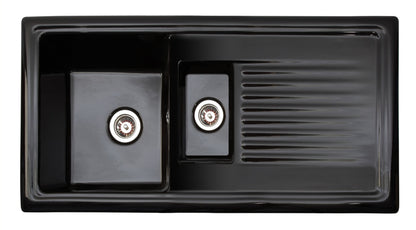 Reginox Black Ceramic Reversible Sink