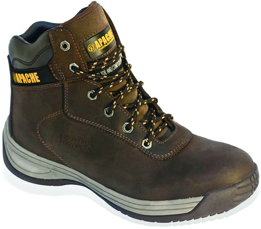 Apache Brown Safety Boot