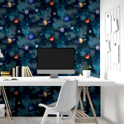 Arthouse Solar Navy Multi Wallpaper