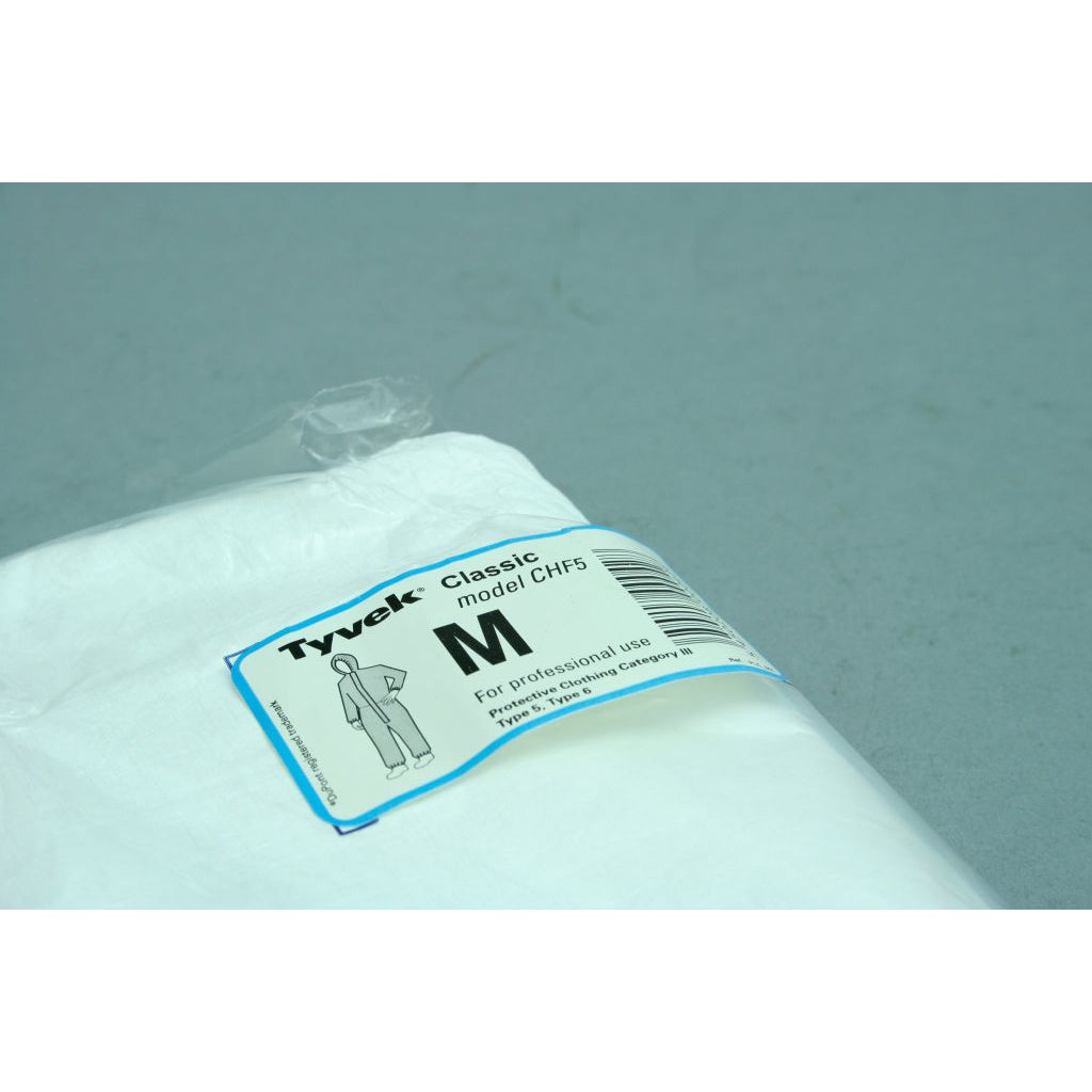 Tyvek Classic Disposable Coverall White Type 5/6