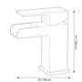 SP Cascade Mono Basin Mixer Tap H: 138mm D: 133mm