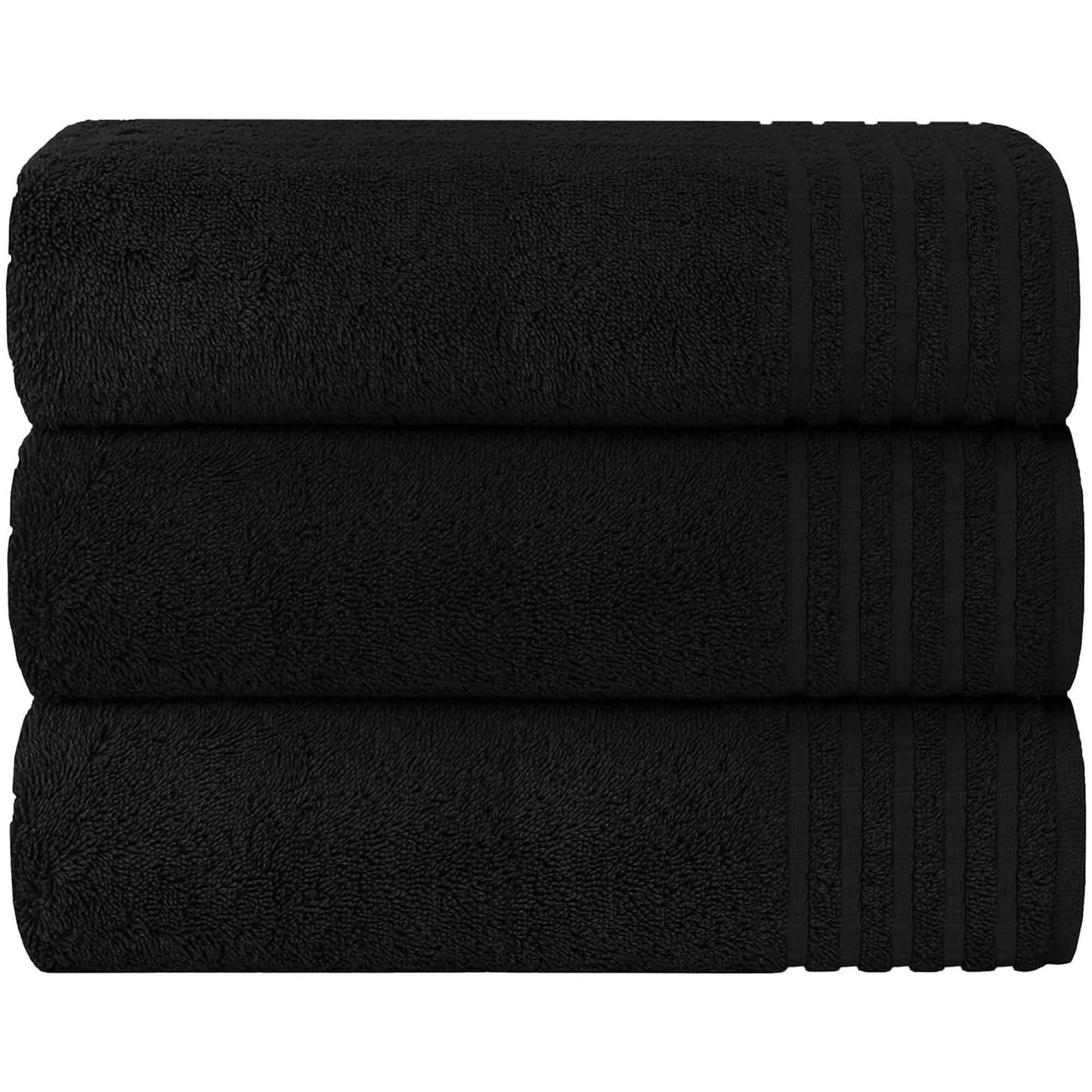 3 Pack Monaco Extra Large Bath Sheets Cotton 500GSM Highly Absorbent Towels Set for Home Gym Beach by OLIVIA ROCCO
