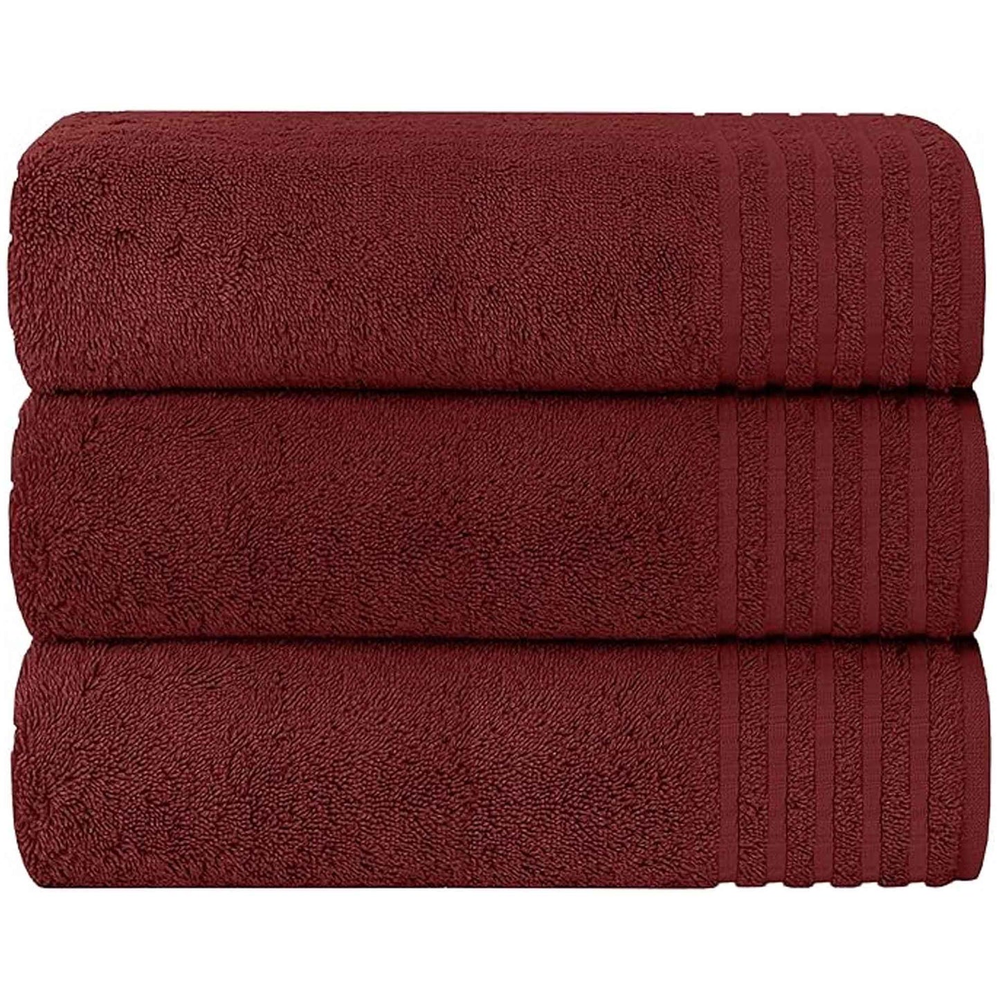 3 Pack Monaco Extra Large Bath Sheets Cotton 500GSM Highly Absorbent Towels Set for Home Gym Beach by OLIVIA ROCCO
