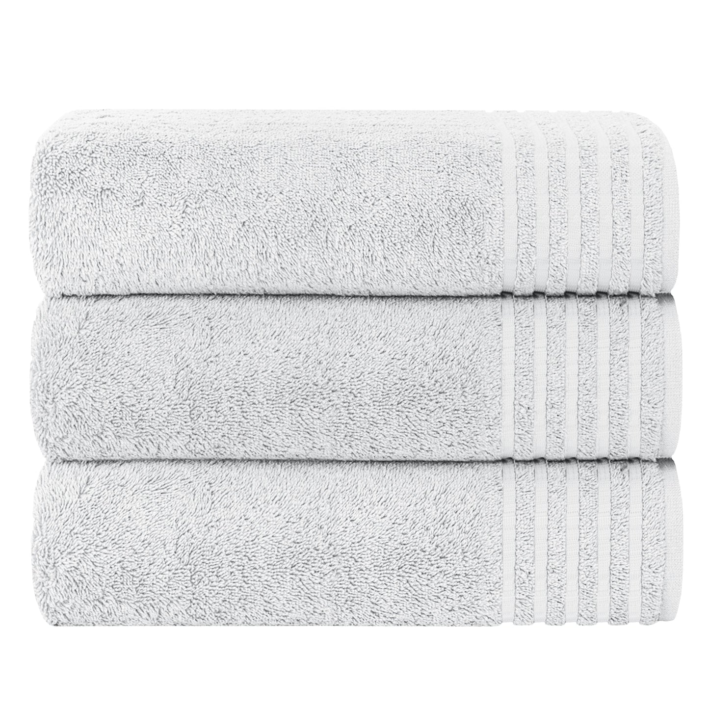 3 Pack Monaco Extra Large Bath Sheets Cotton 500GSM Highly Absorbent Towels Set for Home Gym Beach by OLIVIA ROCCO