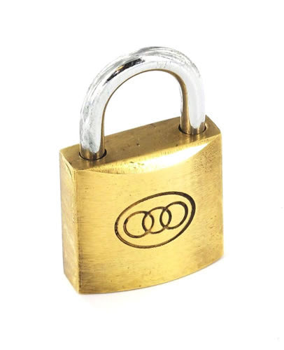 Securit Tricircle Brass Padlock