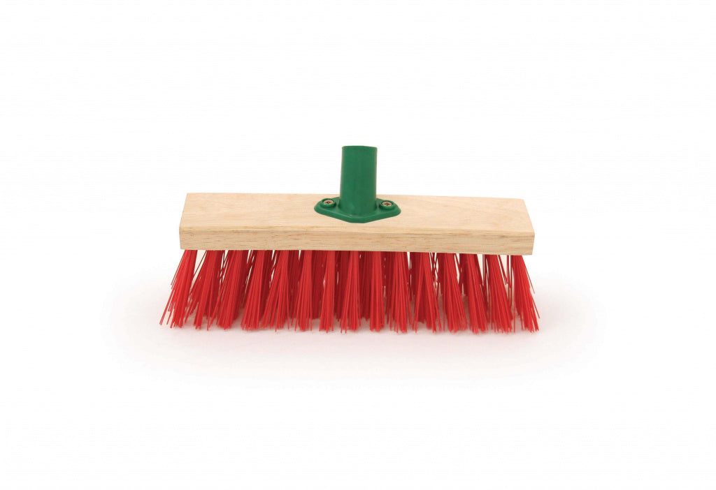 Hill Brush Red PVC Brush Head & Bracket 11.5"