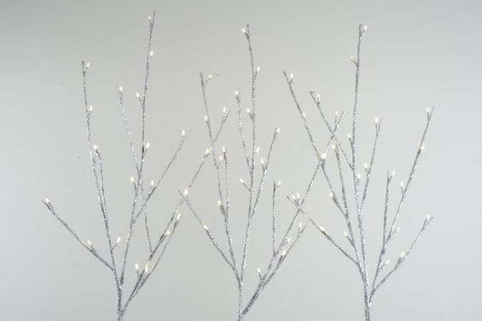 Kaemingk LED Silver Glitter Branch